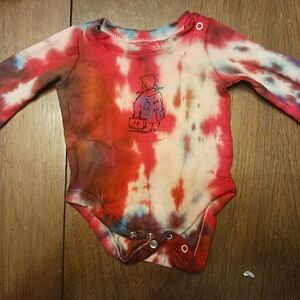 Paddington Bear tie dye onesie